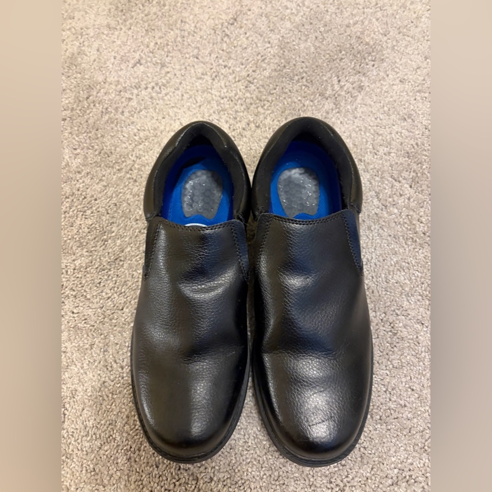 Dr Scholl’s Black Leather Slip-On Shoes Size 13